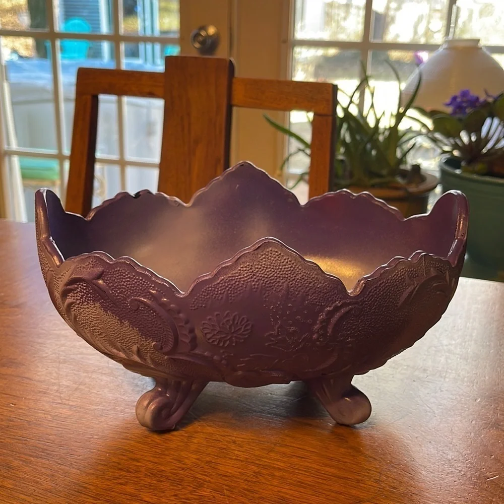 Vintage Jeanette Glass Egg Bowl Vintage Jeanette Fruit Bowl Vintage Easter Bowl